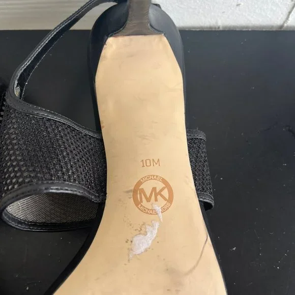 Michael Kors Women's Leilah Mesh Ankle Strap Heels Size 10 - Picture 13 of 13